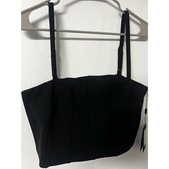 11 HONORE STRETCHY SHAYLA CROP TANKTOP, BUILD INBRA, ADJ STRAPS, PLUS SIZE 1 - Picture 2 of 7